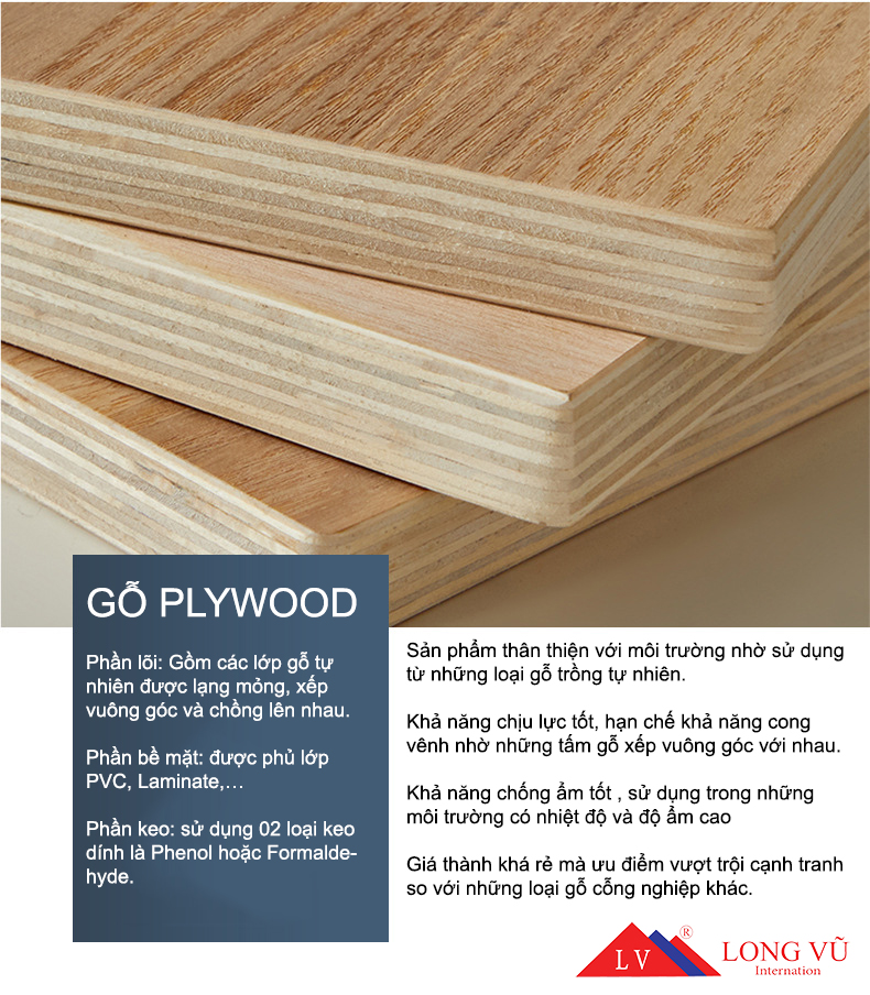 Đặc điểm cấu tạo gỗ Plywood