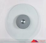Mâm xoay kính cường lực màu nhũ bạc