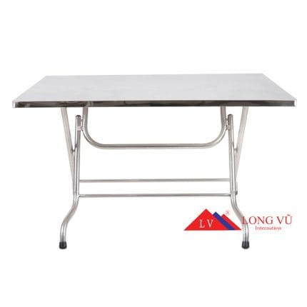 Bàn inox chữ nhật 80x130cm