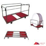 Xe đẩy chở bàn tròn nhà hàng tiệc cưới