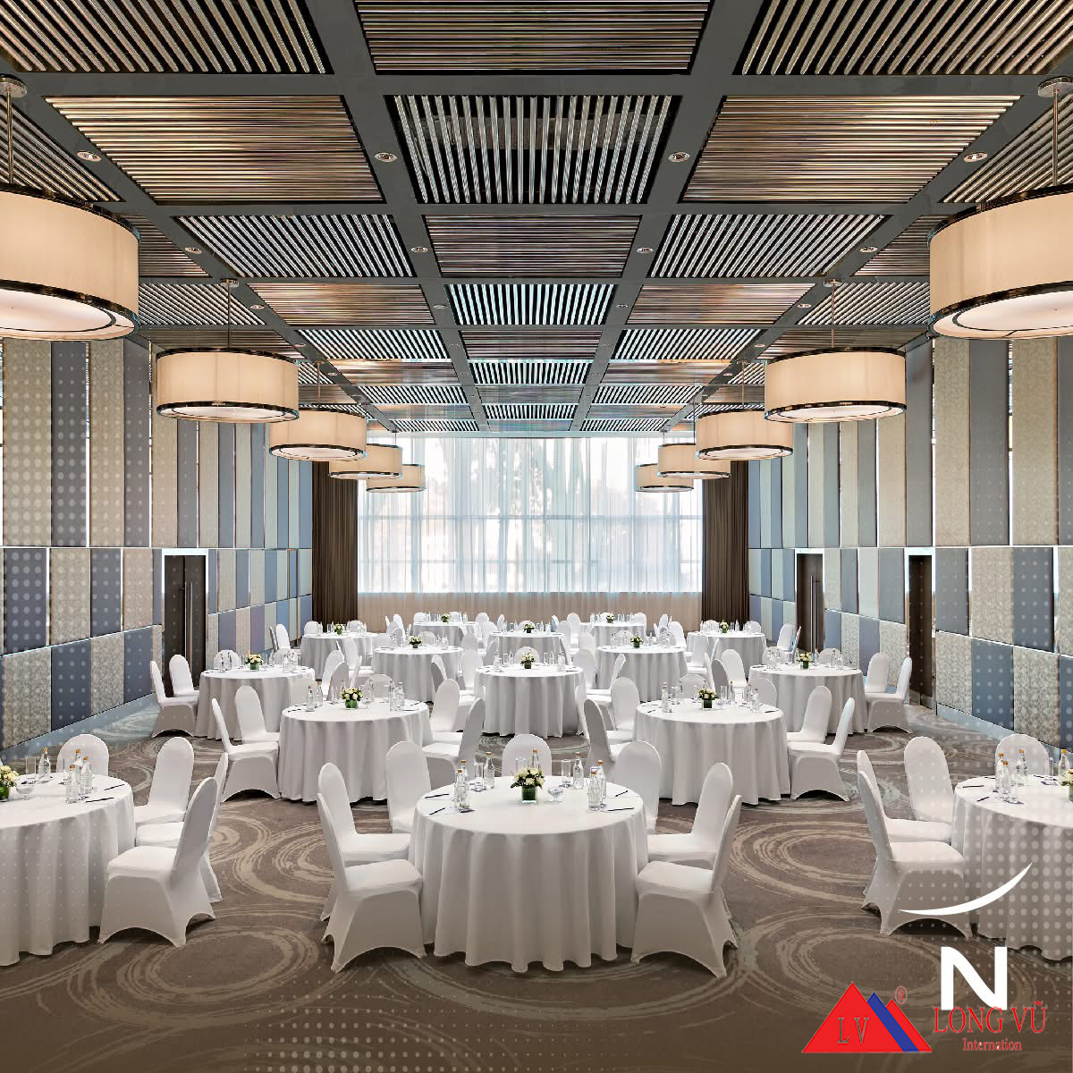 Bàn ghế phòng tiệc khách sạn cao cấp