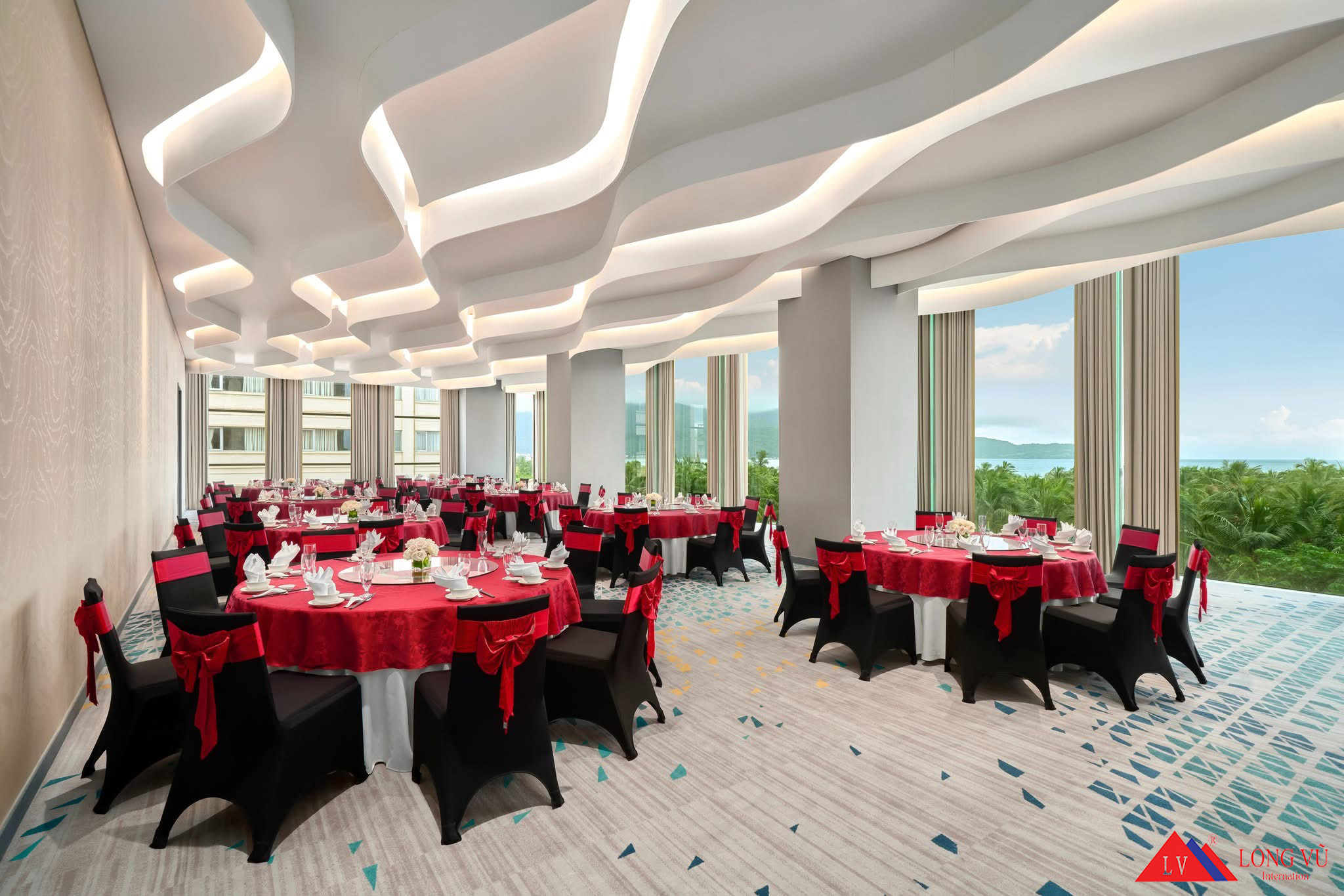 Bàn ghế phòng tiệc khách sạn cao cấp