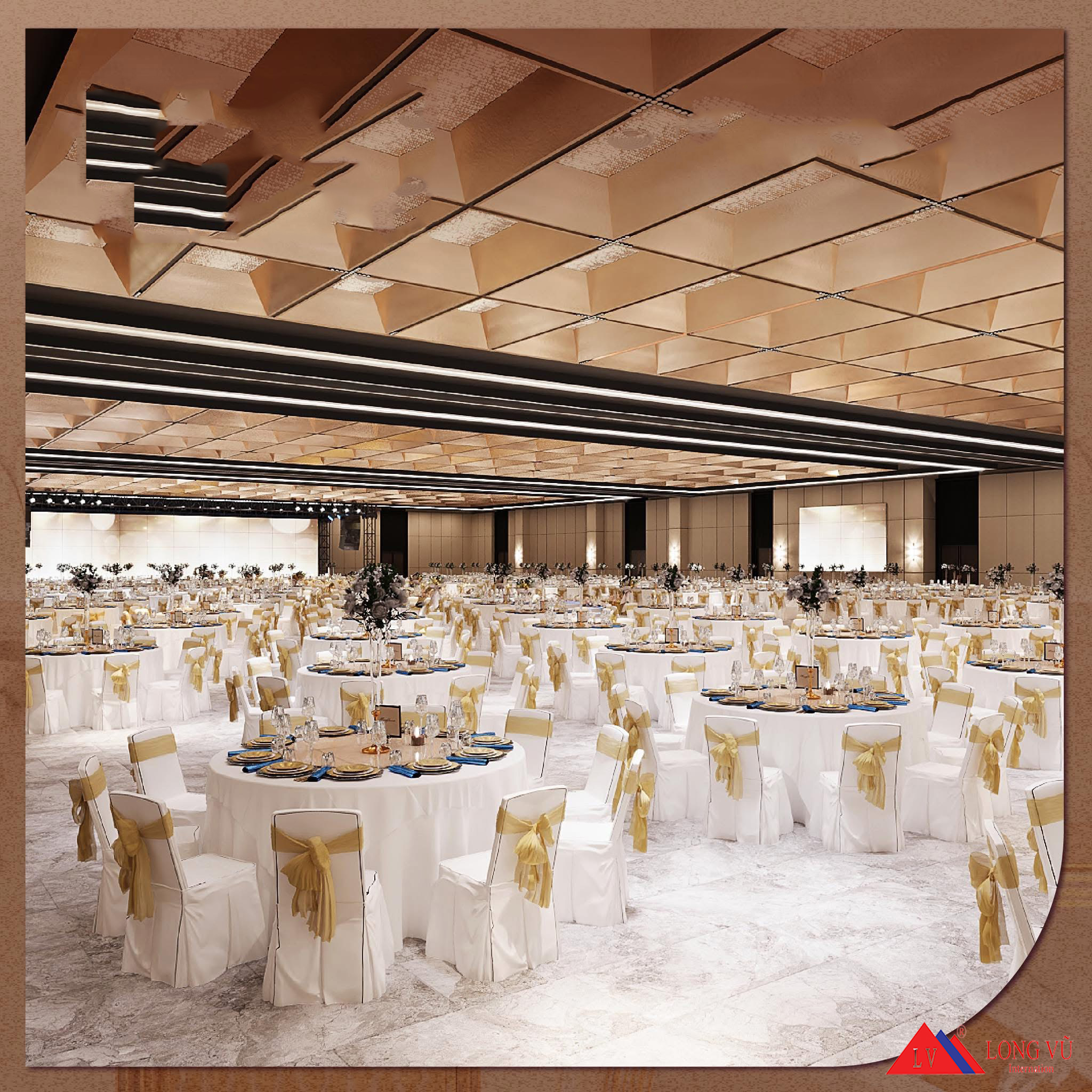 Bộ bàn ghế tiệc cưới sang trọng