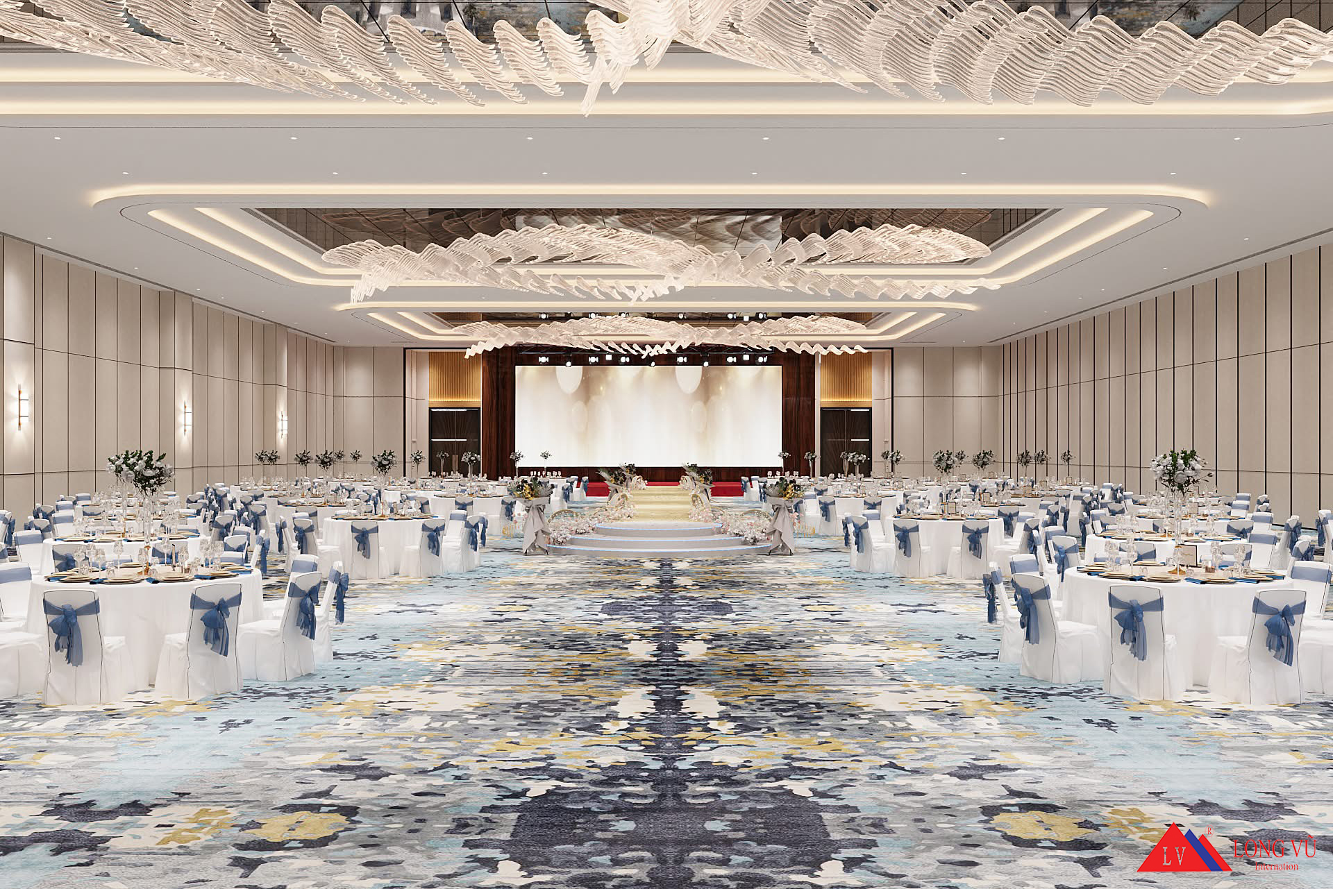 Bộ bàn ghế tiệc cưới sang trọng