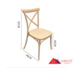 Kích thước ghế Crossback nhựa